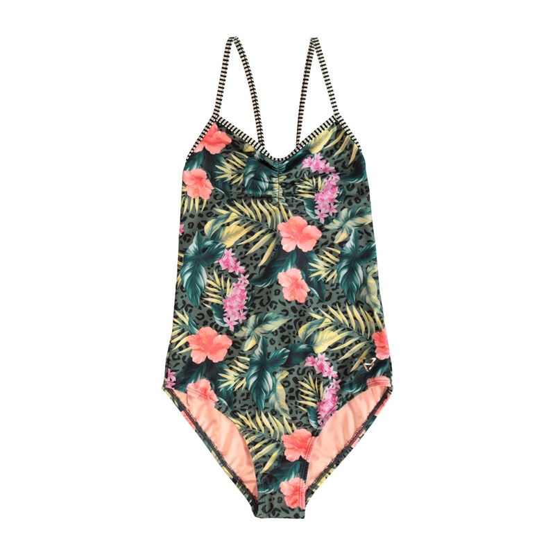 Brunotti Reid-Hawai (green) - girls swimsuits - Brunotti online shop