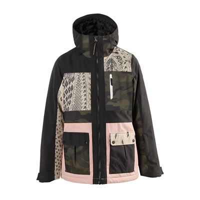 Brunotti Kalei-Patchwork Women Snowjacket. Beschikbaar in: XS,S,M,L,XL,XXL (2022123322-099) Brunotti Kalei-Patchwork Women Snowjacket. Beschikbaar in: XS,S,M,L,XL,XXL (2022123322-099)